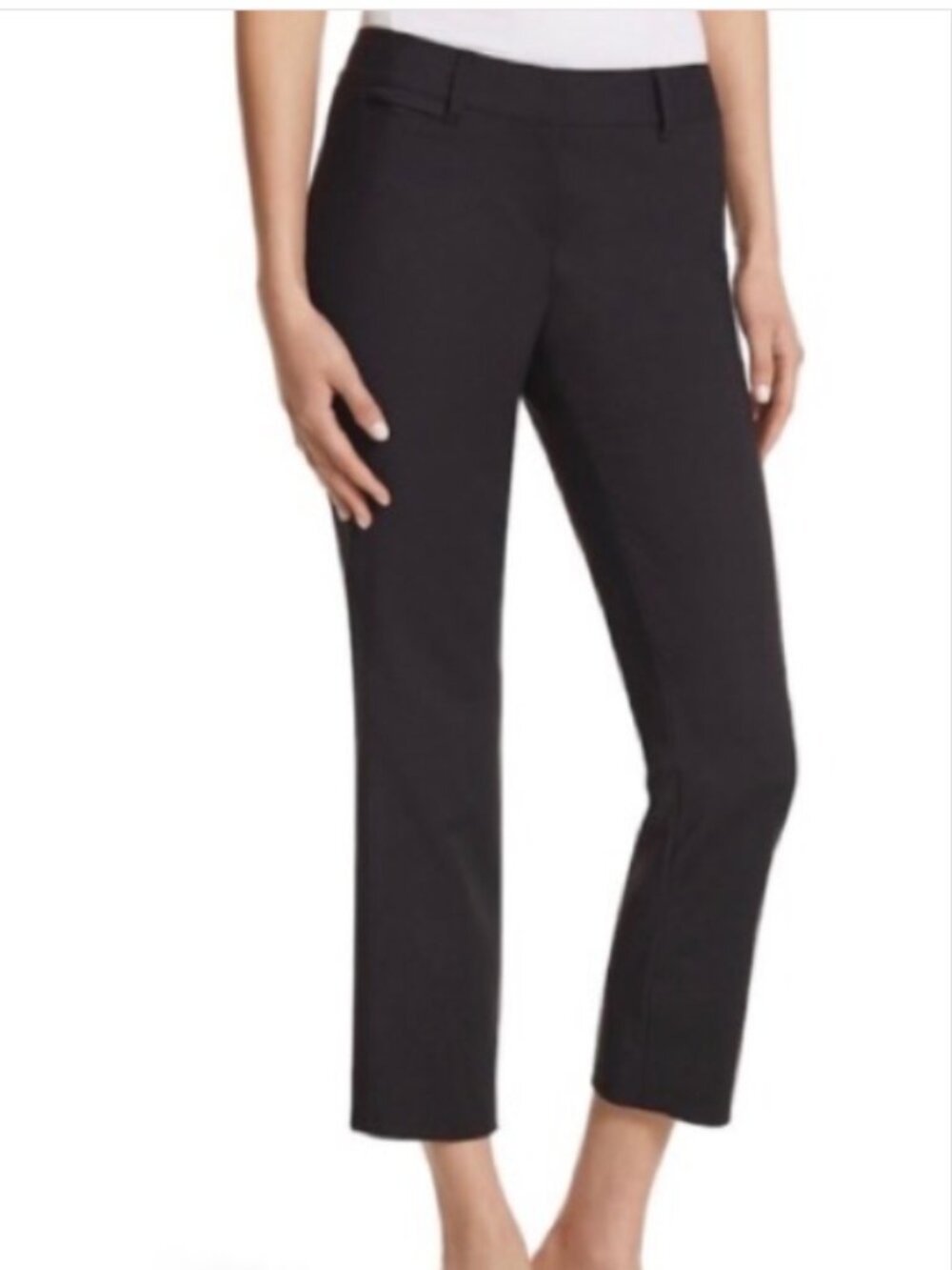 WHBM PERFECT FORM STRAIGHT CROP PANTS SIZE 10